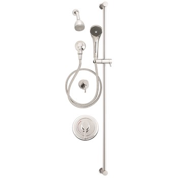 Kohler Components Pressure Balanced Shower System with Shower Head, Hand  Shower, Valve Trim, and Shower Arm