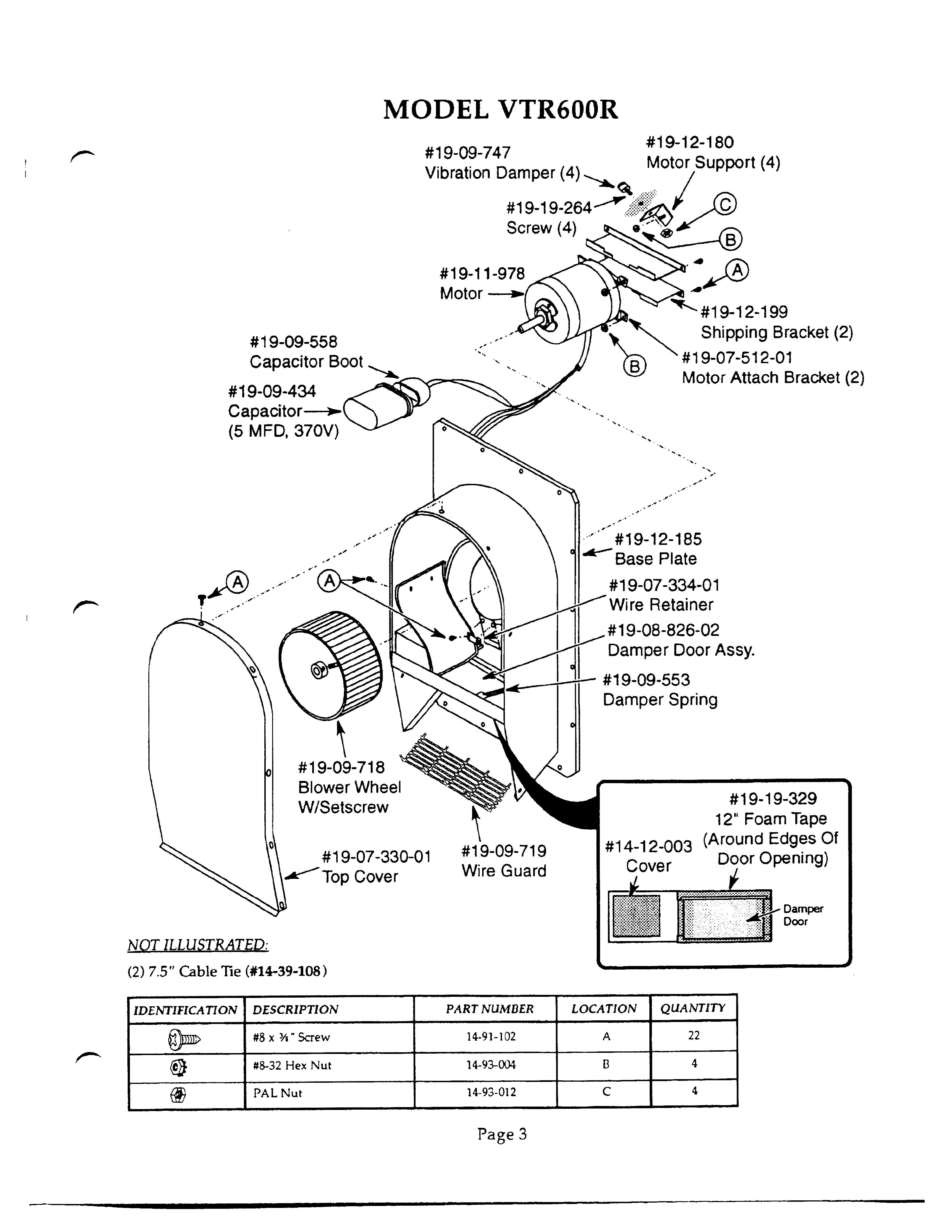 VTR600R | Bosch | Appliance Parts