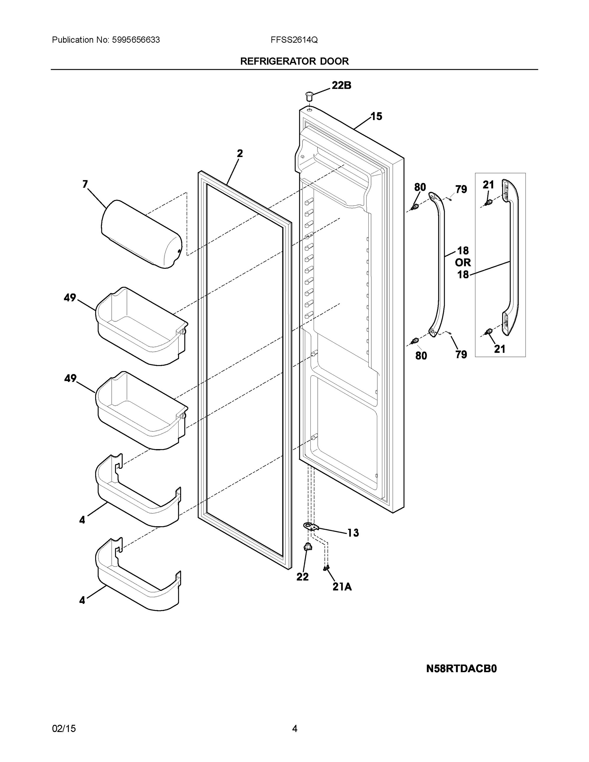 FFSS2614QS2A | Refrigerator Door | Frigidaire Company