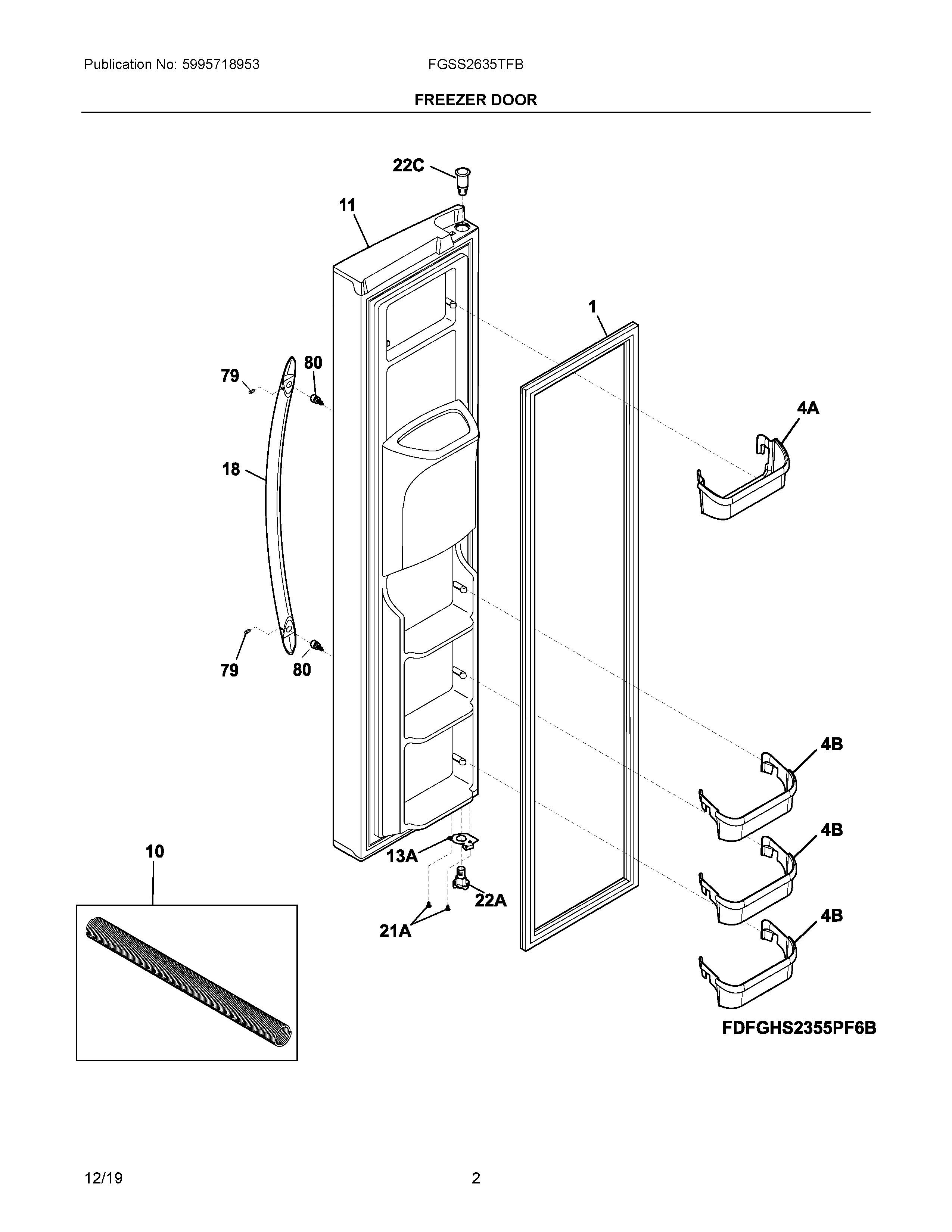 fgss2635tfb parts