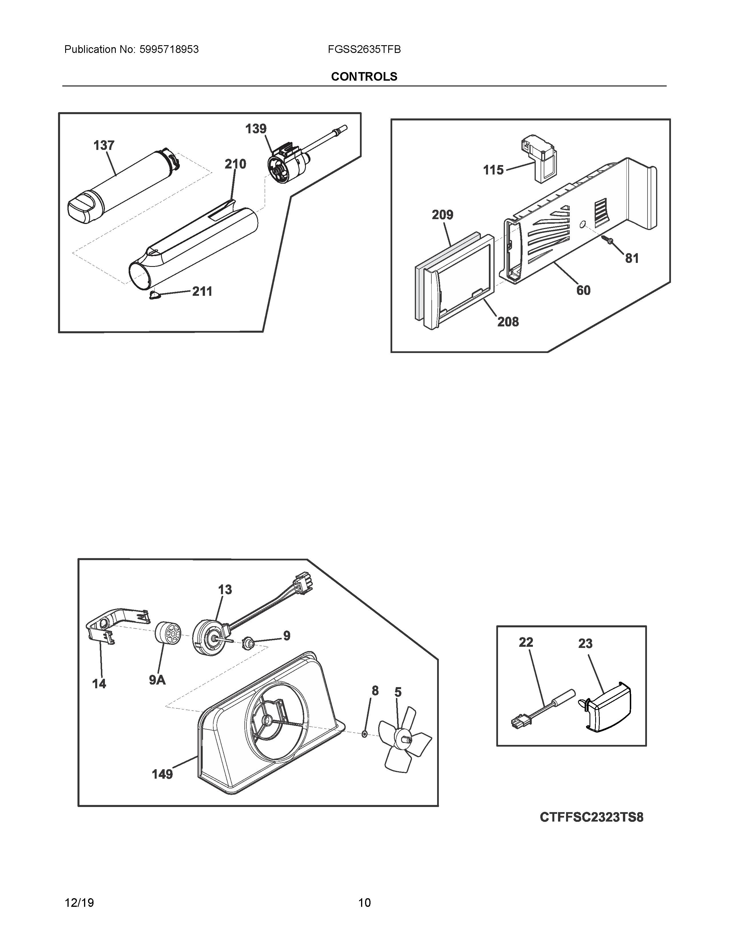 fgss2635tfb parts