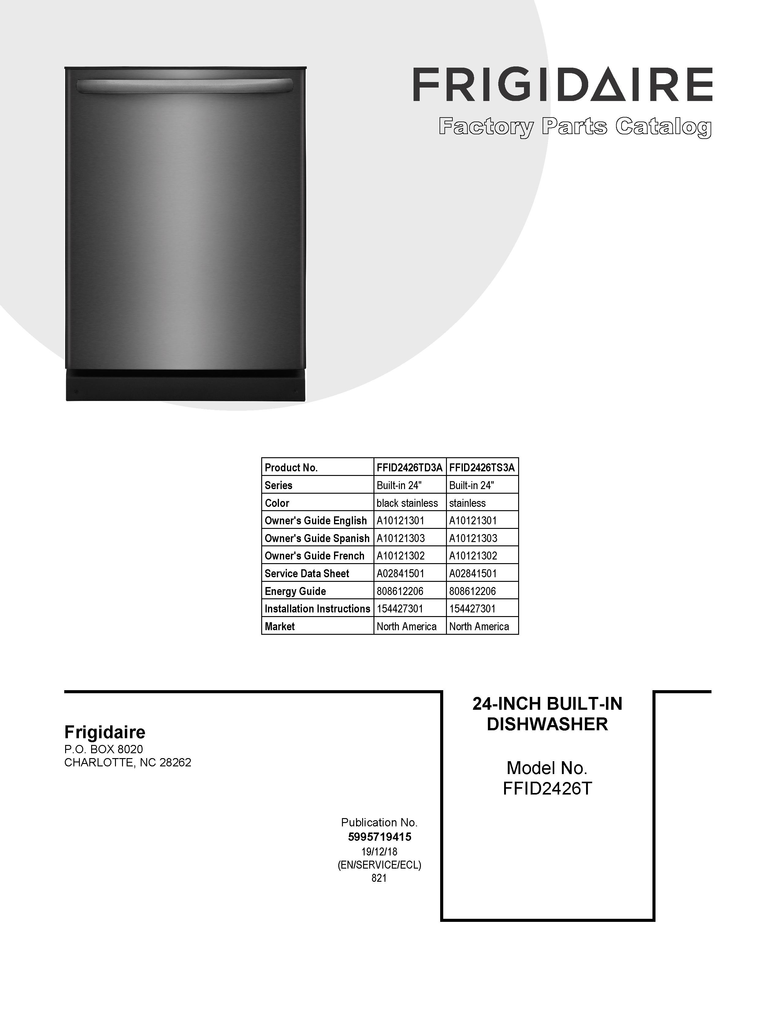 frigidaire ffid2426ts3a