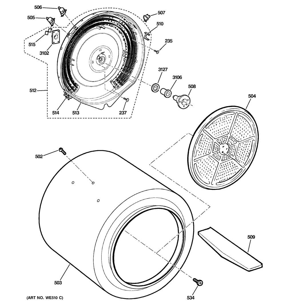 General Electric Dryer Parts Diagram Reviewmotors.co