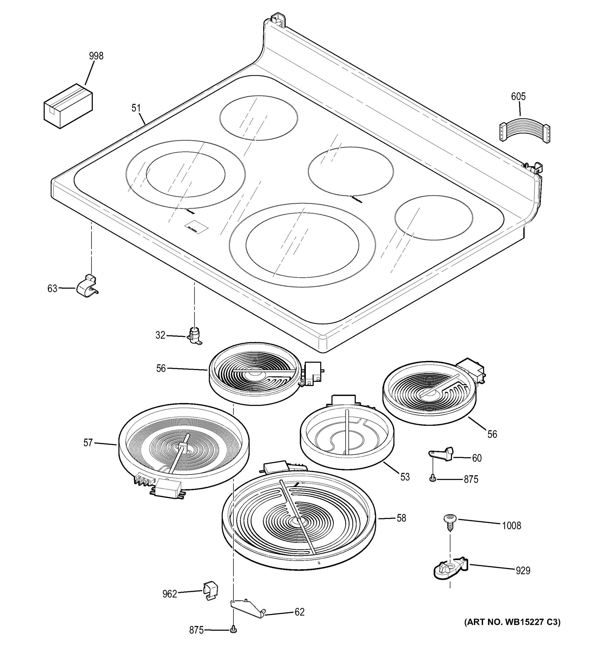 JB650DF2WW Cooktop General Electric