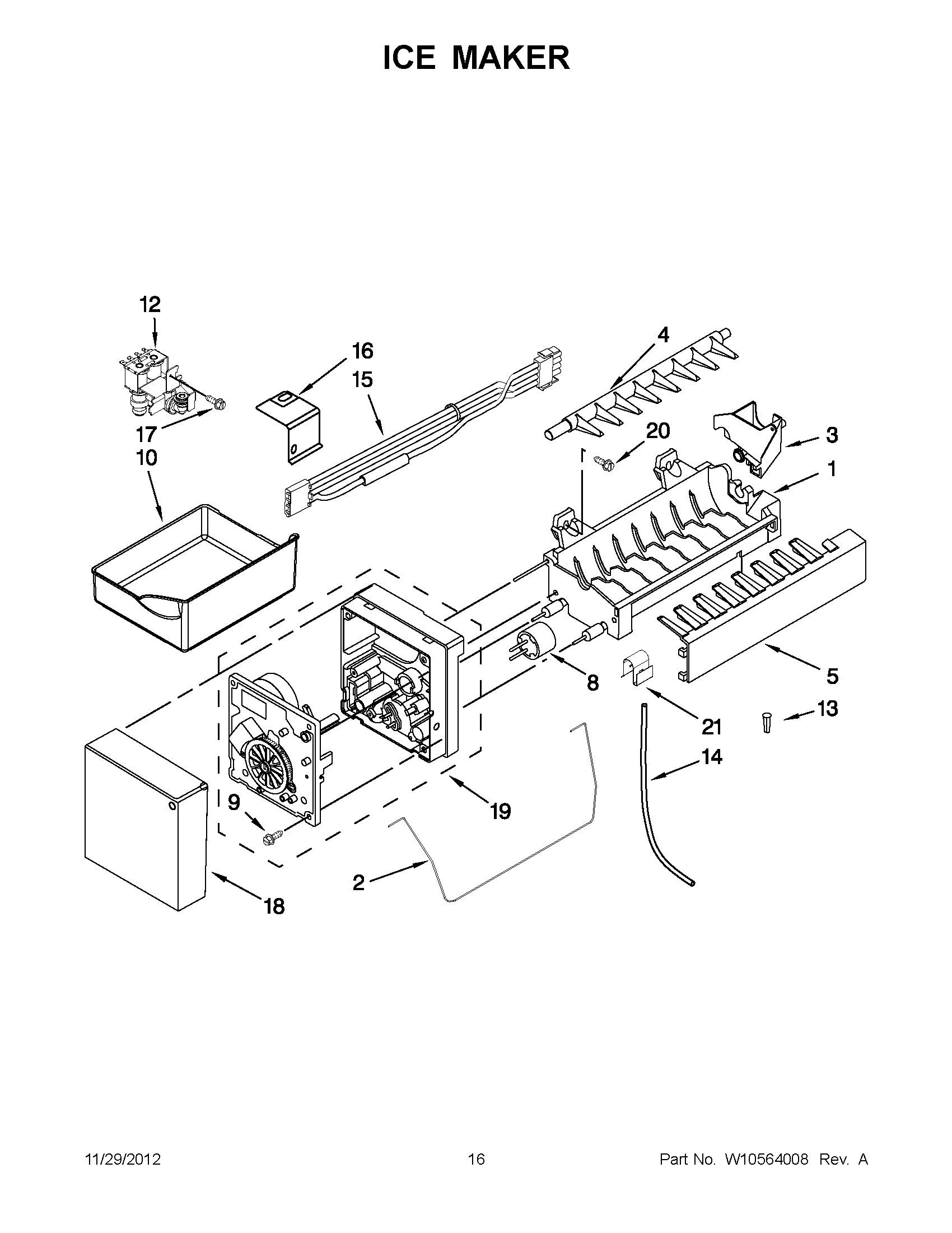 kitchenaid kbfs25ewms10 ice maker