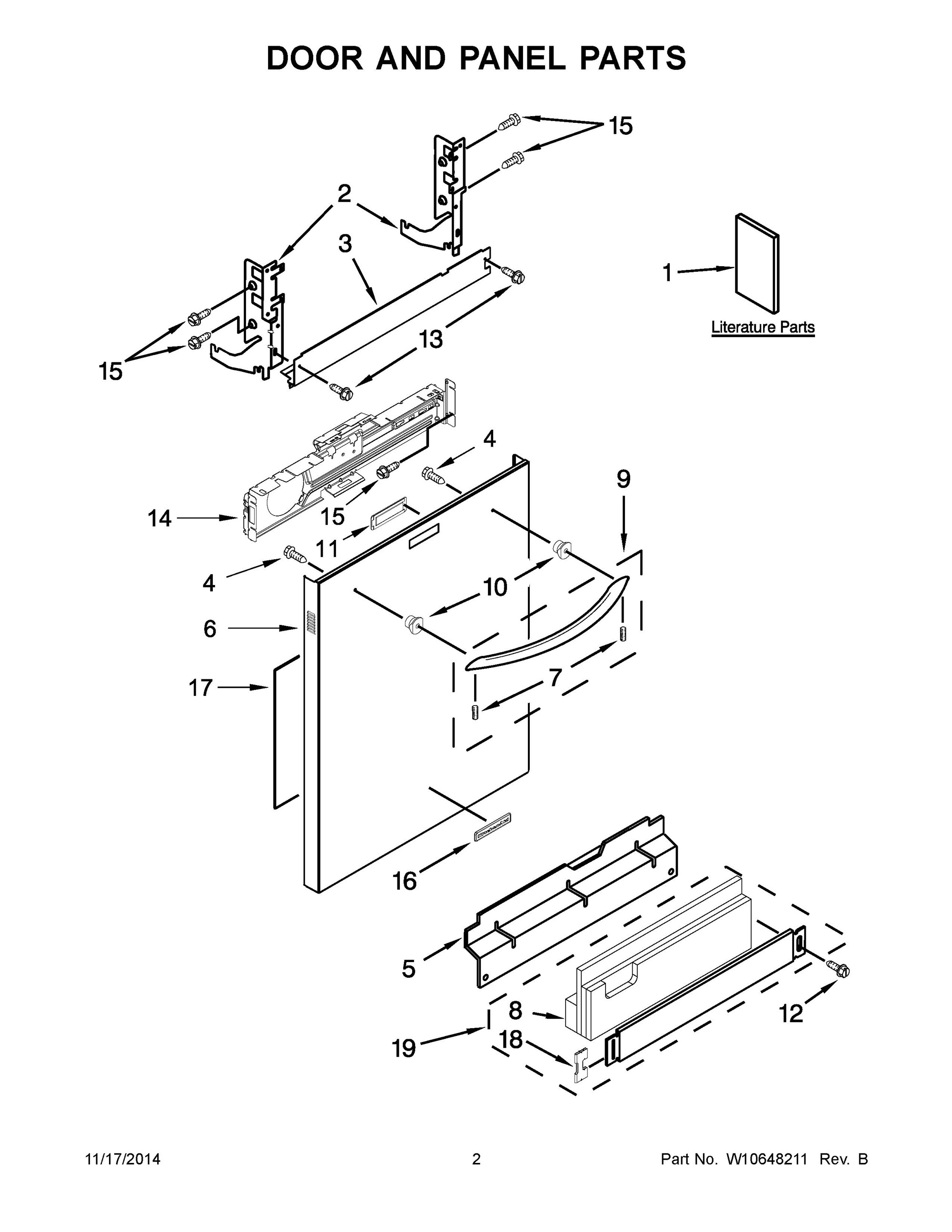 kitchenaid dishwasher parts diagram kdte704dss0 door and panel parts undercounter kitchenaid dishwasher parts diagram kdte704dss0 door and panel parts undercounter