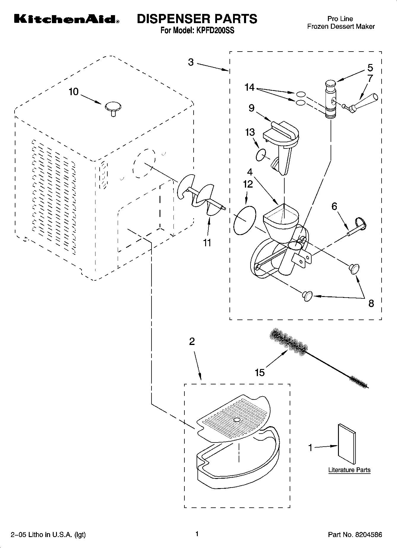 KPFD200SS | Dispenser Parts | Frozen Dessert Maker | Proline