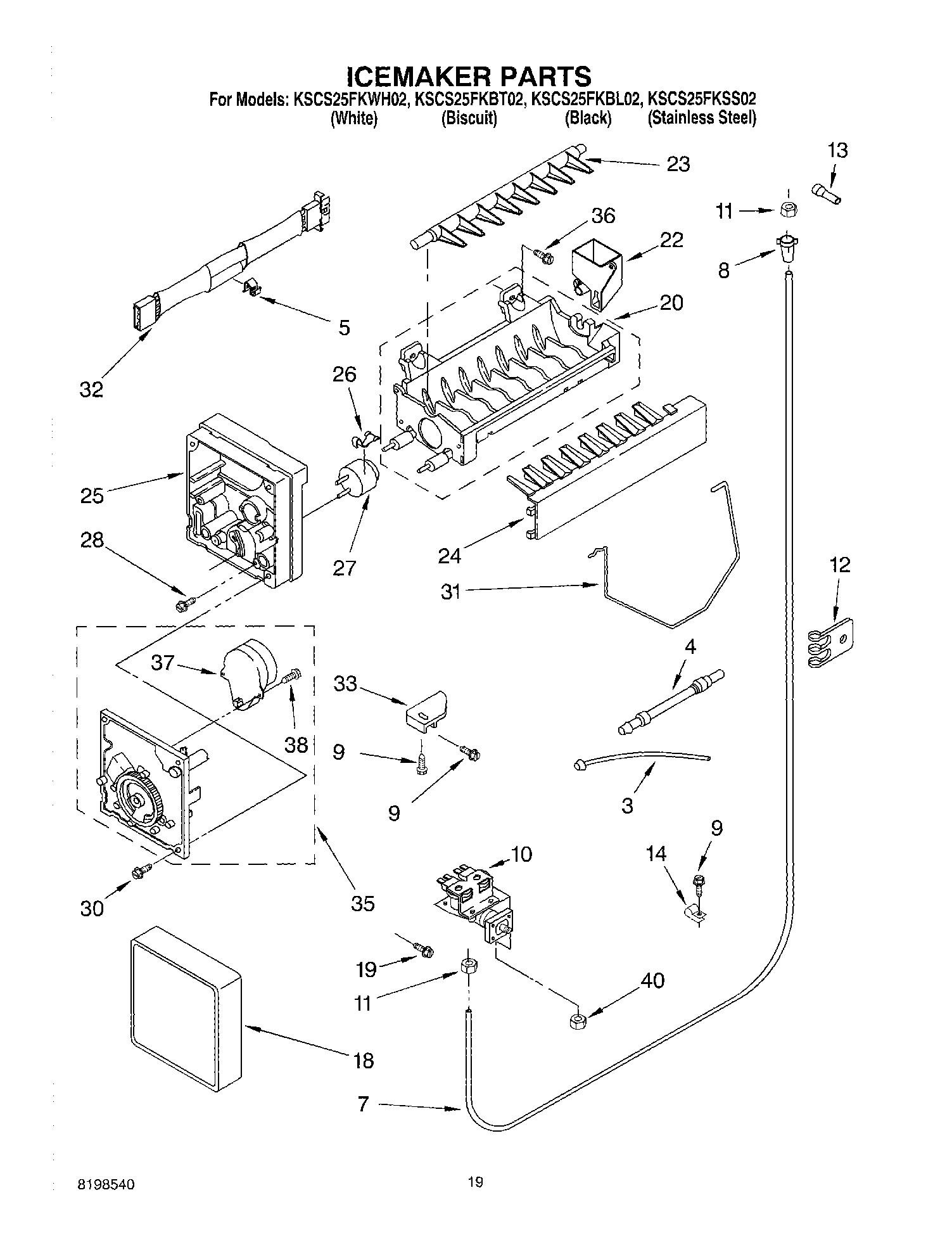 kitchenaid refrigerator model kscs25fkss02