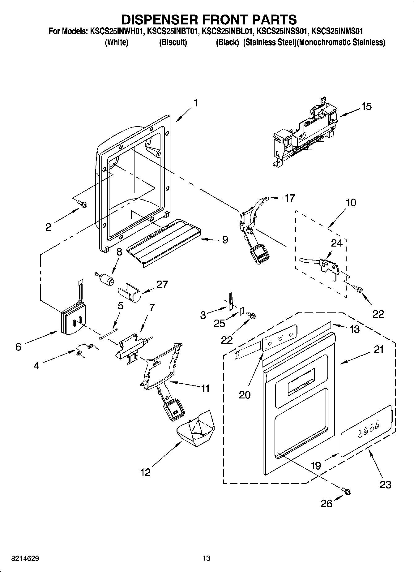 kitchenaid kscs25inss01