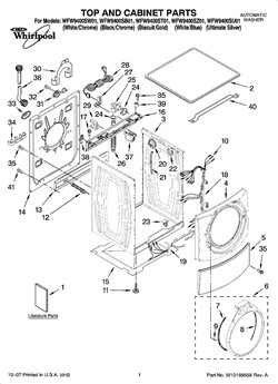 WFW9400SW01 | Whirlpool Corporation | Appliance Parts