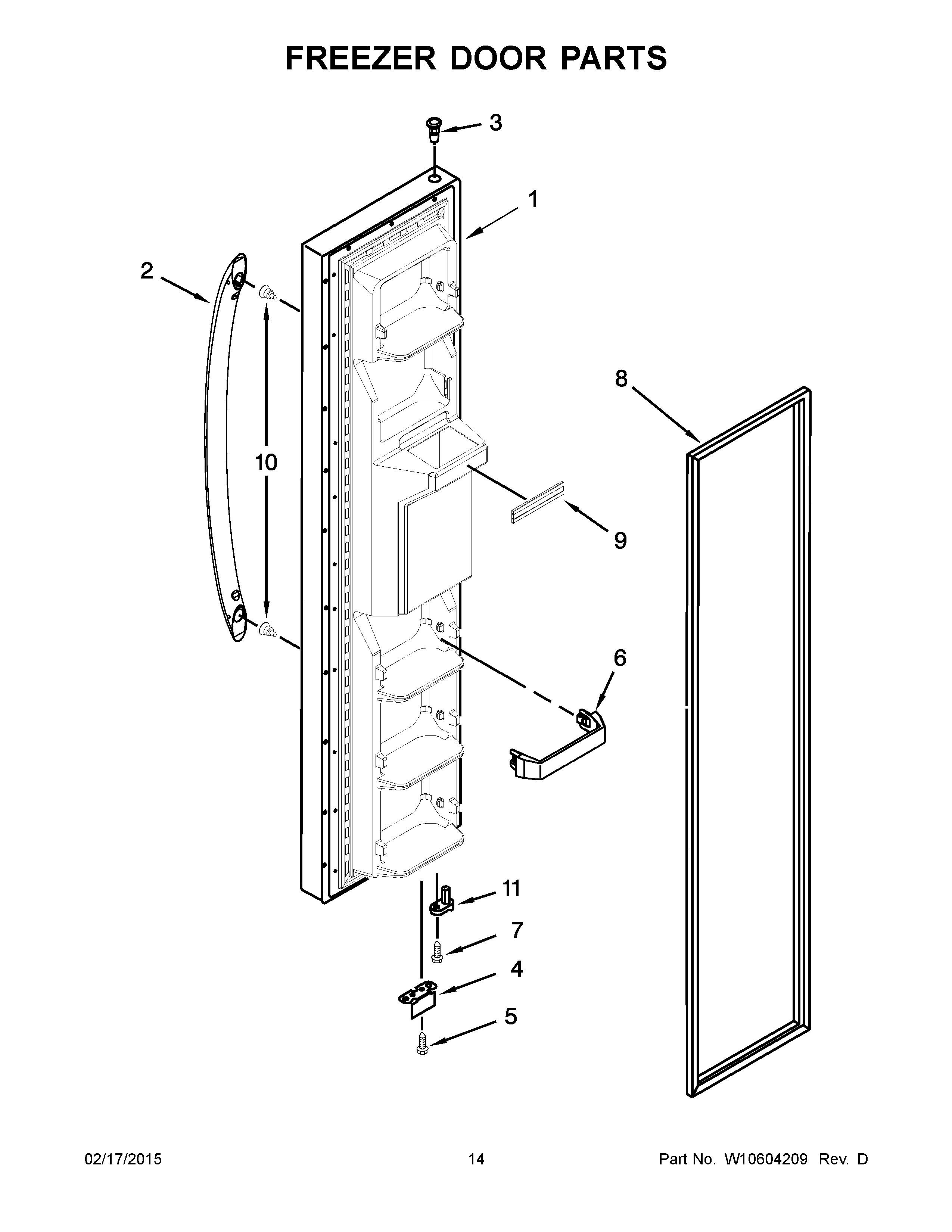 whirlpool wrs325fdam02 parts