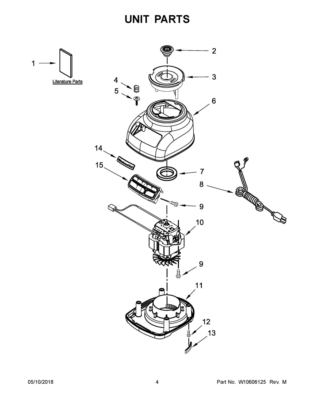 KSB1575ER0, Blender, Diamond 5 Speeds/Crush Ice/Pulse, Kitchenaid