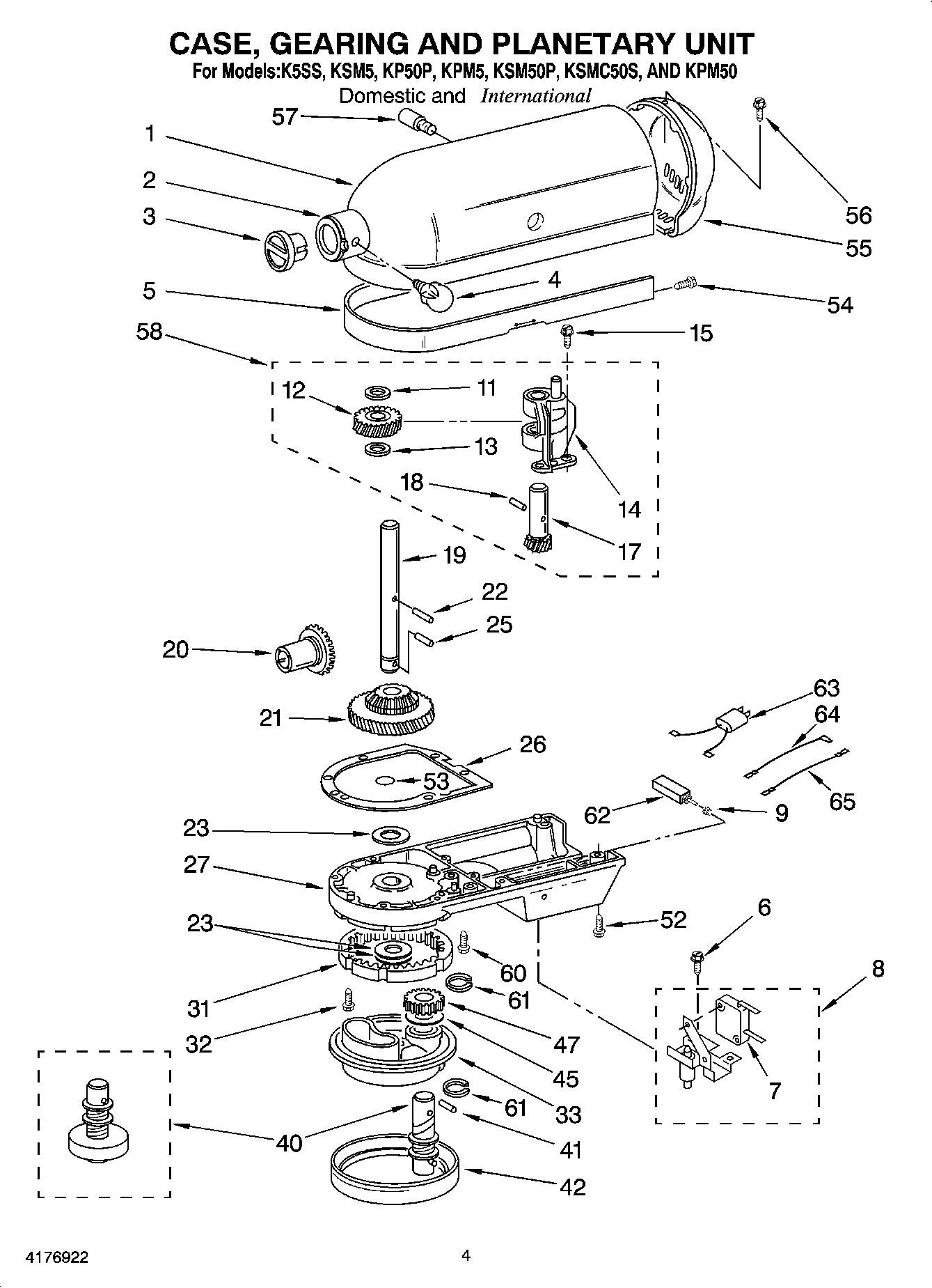 KitchenAid KSM55 Maker Inspired Stand Mixers Owner's Manual