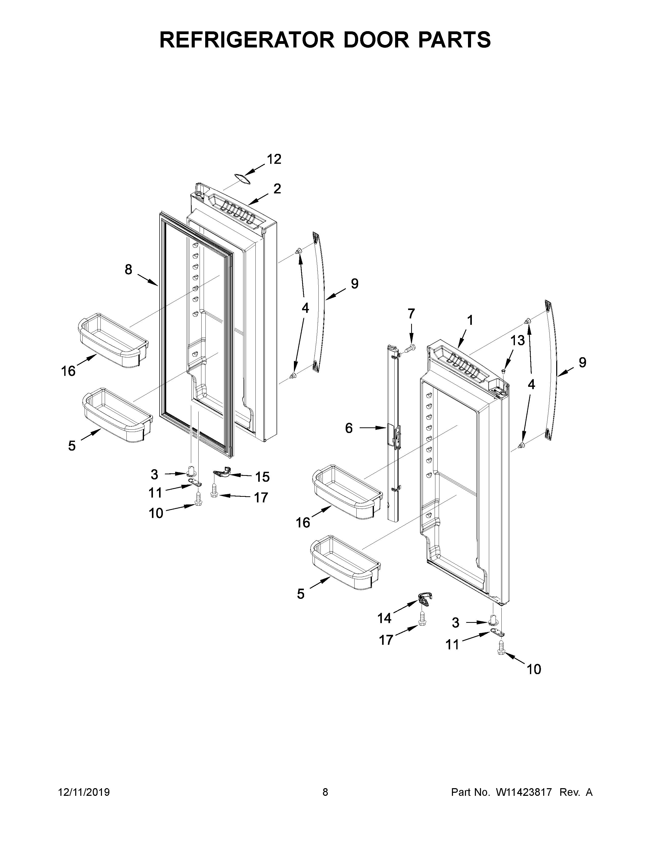 WRF535SWHZ04 | Whirlpool Corporation | Appliance Parts