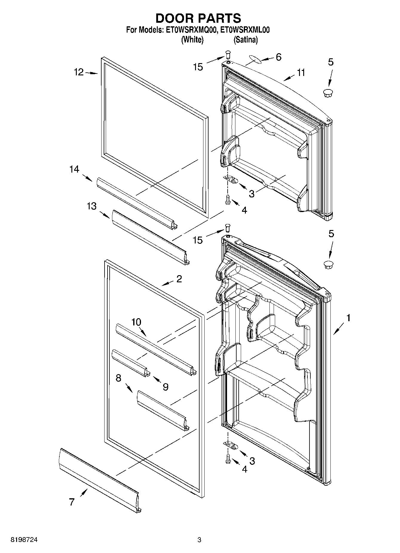 ET0WSRXMQ00 | Whirlpool Corporation | Appliance Parts