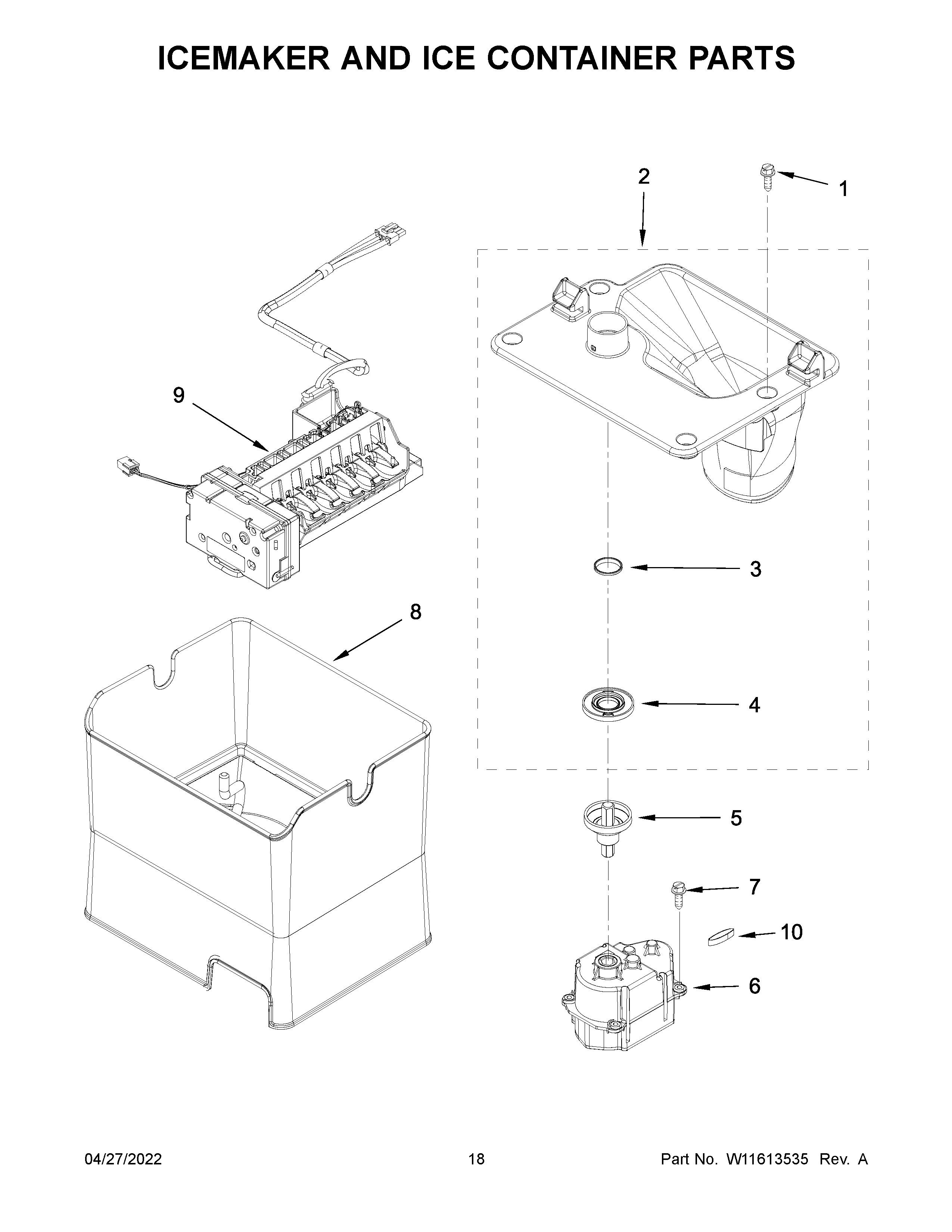 WRF757SDHZ04 | Whirlpool Corporation | Appliance Parts