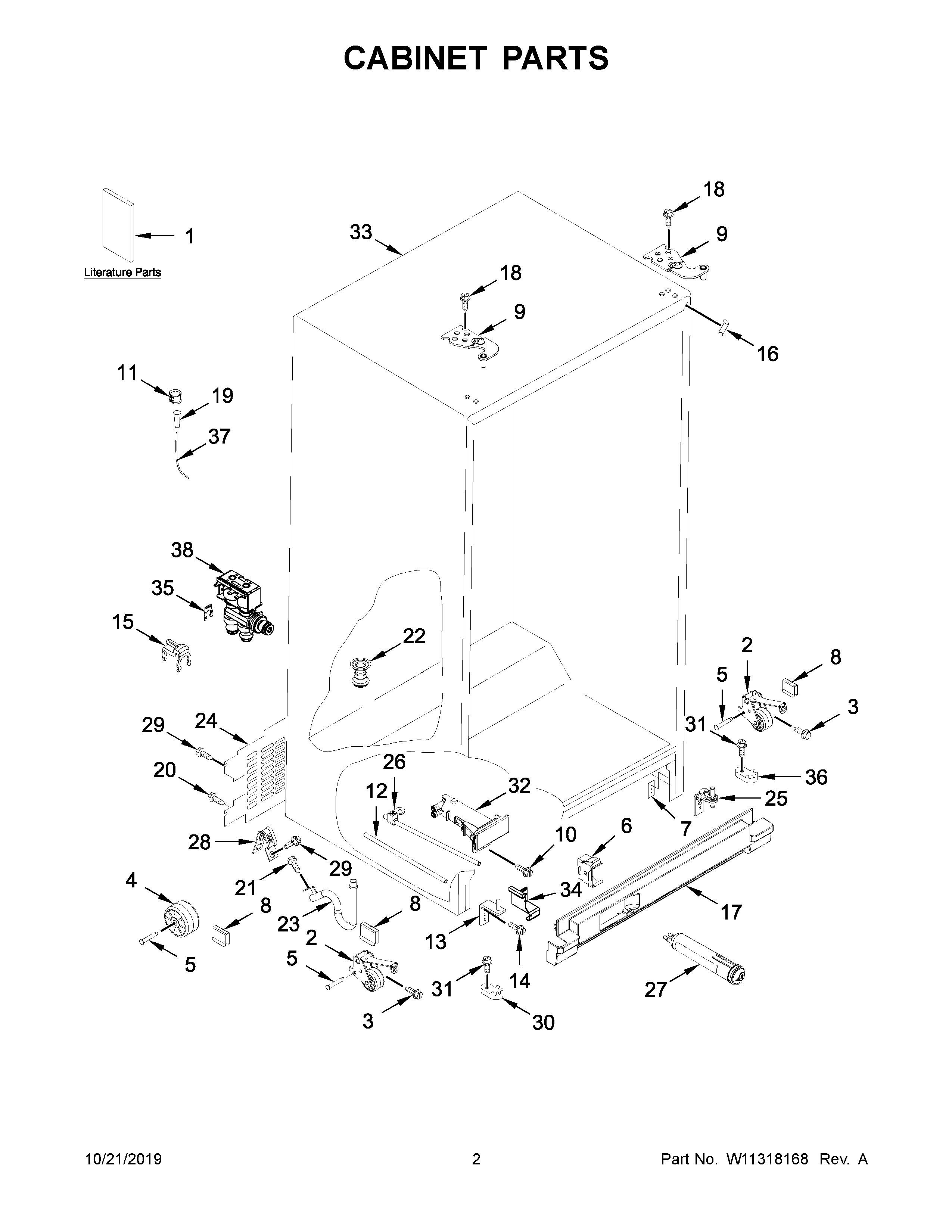 WRS311SDHM02 | Whirlpool Corporation | Appliance Parts